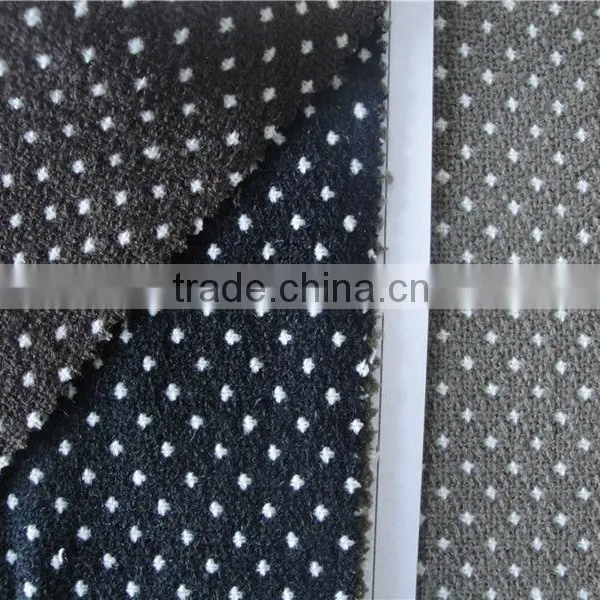 White Dot Pattern Acrylic Fabric