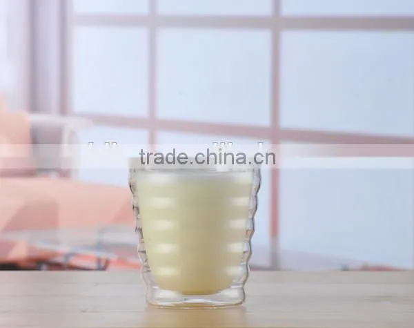Hand Made Double Wall Juice Cup Double Wall Drinking Glass Double Wall Milk Cup photo-3