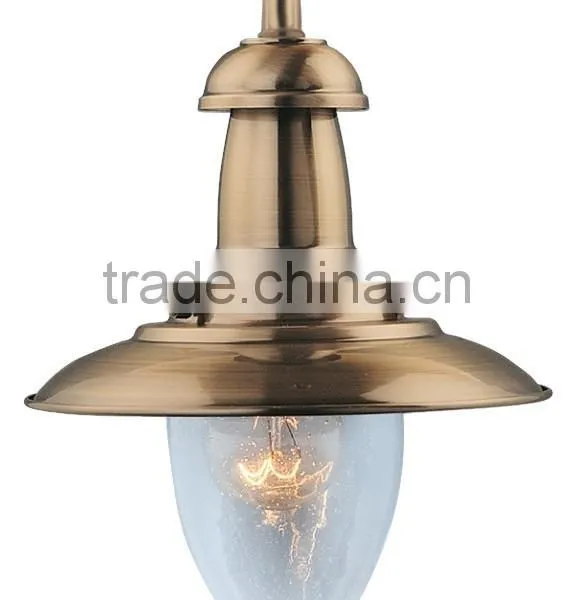 Value by Fisherman Single Pendant Light With Seeded Glass photo-2