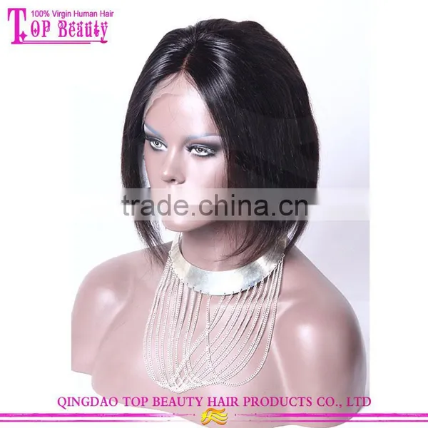 7A Grade Brazilian Human Hair Glueless Lace Front Human Hair Short Bob Wigs For Black Women photo-3