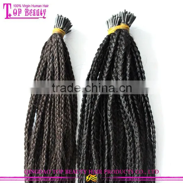 Factory Price Brazilian Remy Kinky Braiding Micro Loop Hair Extension Hair photo-2