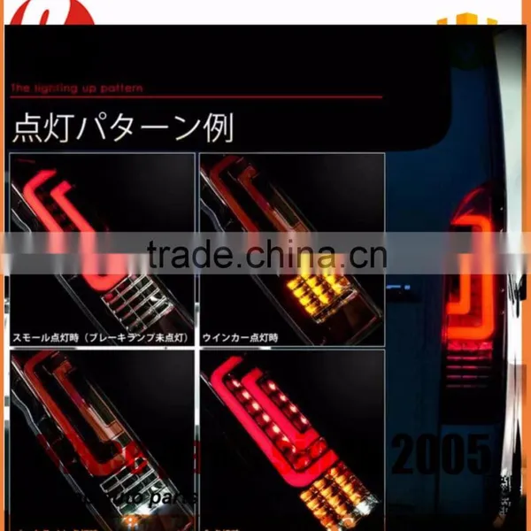 Toyota Hiace LED Tail Lights New Style for Toyota Hiace Body Parts