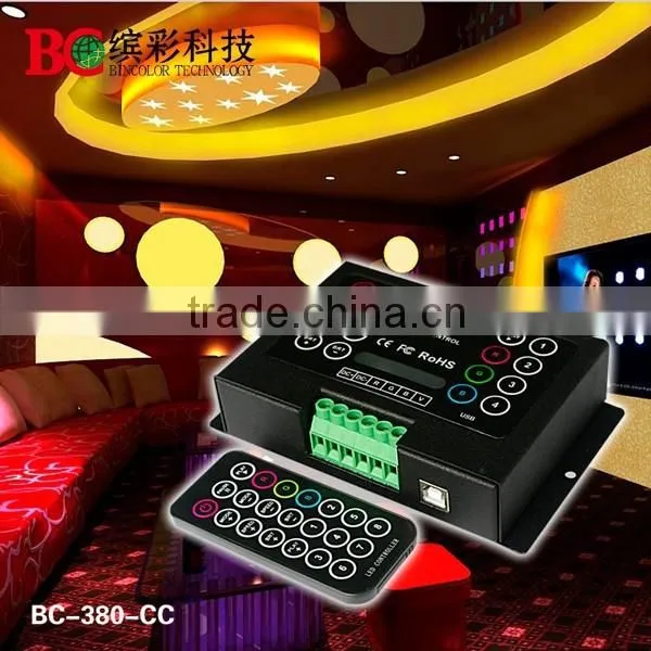 BC-380-8A DC5V-36V programmable infrared remote rgb controller for rgb strip led module controller
