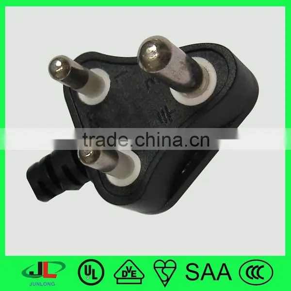 Factory Price India Approval 3 Pin Male Plug, AC Power Plug photo-3