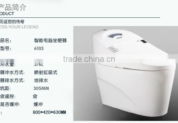 Hot Sales Modern Design Sensor Seat Smart Toilet6103 photo-6