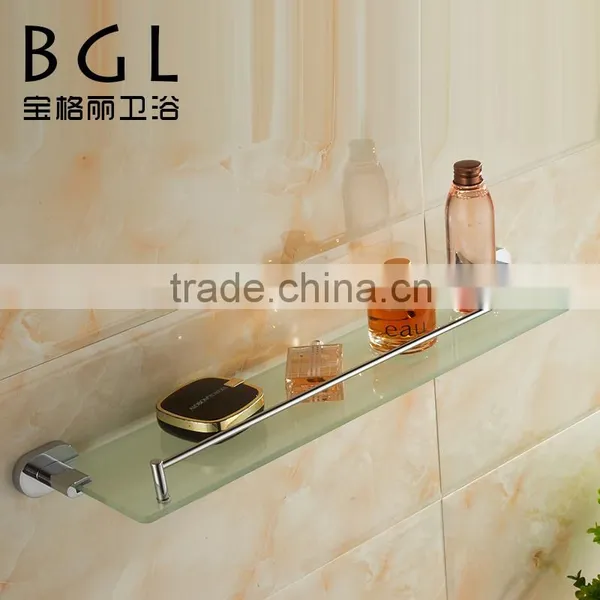 2015News Modern Design Bathroom Accessories Frosted Simple Desgin Hardware Zinc Alloy Glass Shelf