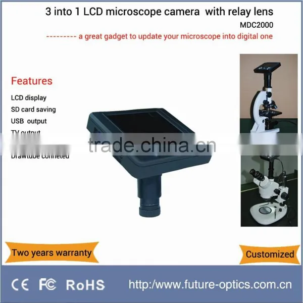 2.0MP LCD Video Microscope Digital Eyepiece Camera MDC2000