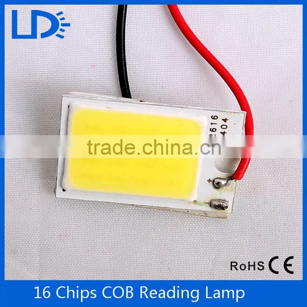 Promotion Cob Led Panel Lamp With Dome Festoon BA9S 3Adapter Car Auto Interior Reading Map Lamp photo-3