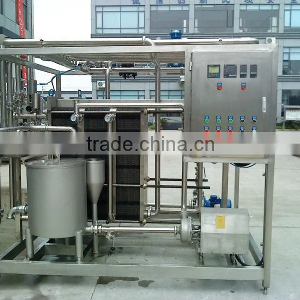 semi-automatic plate type ice cream pasteurizer