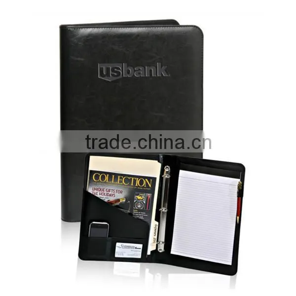 Wholesale 2016 New Custom Gift Business Folder A4 pu Leather Portfolio photo-3