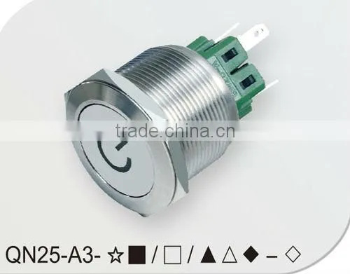 25mm Push Button Switch With Connector , Switch Socket With Cable photo-3