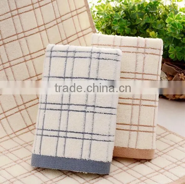 Checked Cotton Plain Dyed Face Towel photo-4