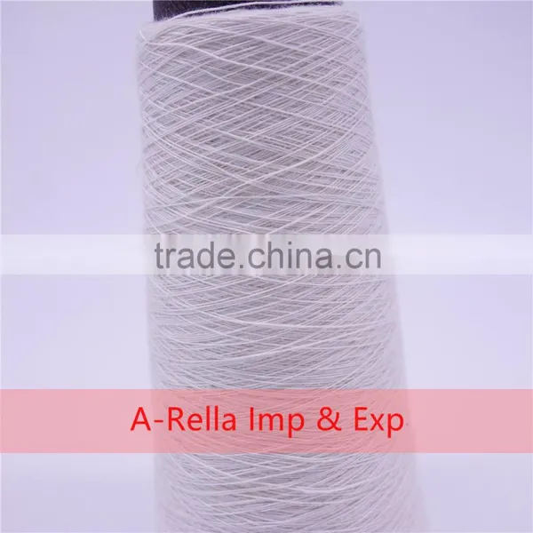Anti-Pilling,Recycled,Eco-Friendly Feature and Ring Spun Technics Raw White Polyester Yarn 10s/1 photo-2