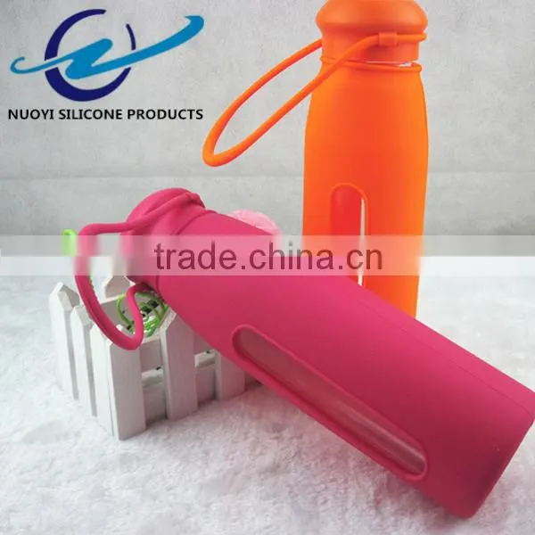 Long Hollow Out Tether Silicone Cup Sleeve of Food Grade photo-5