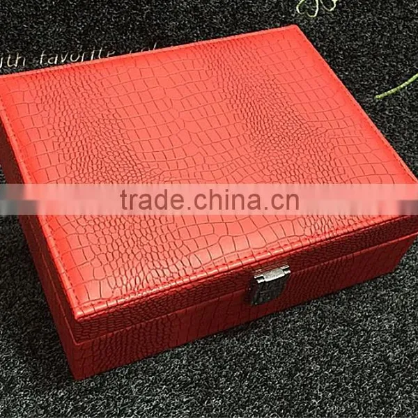 Chinese Factories Wholesale Custom Luxurious Leather Jewelry Box, White Beautiful Watch Box photo-5