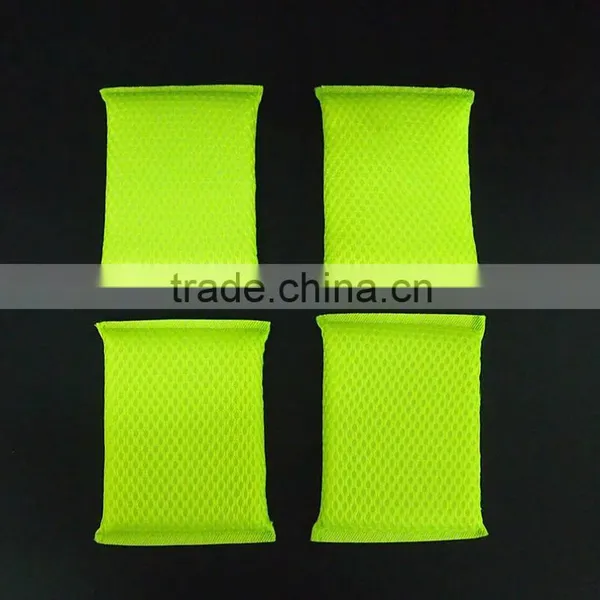 Kitchen Cleaning Sponge Green Scouring Pad With Mesh photo-3