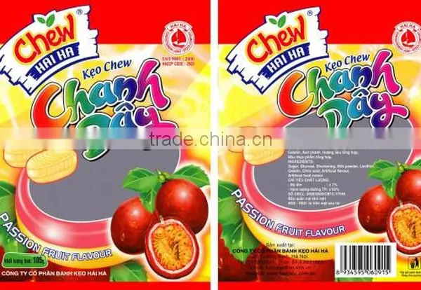 Chew candy, lemon flavor