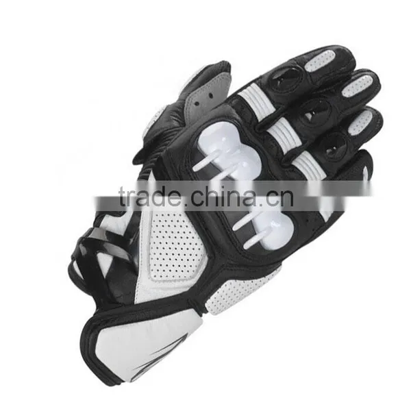 China Newest Motorcycke Safety Biker Riding Leather Gloves on Sale photo-3