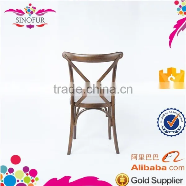 Wholesale Price Wooden Cross Back Dining Chair photo-3