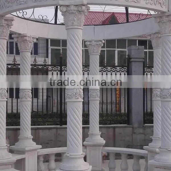Garden Decoration Stone Marble Pavilion Gazebo photo-3