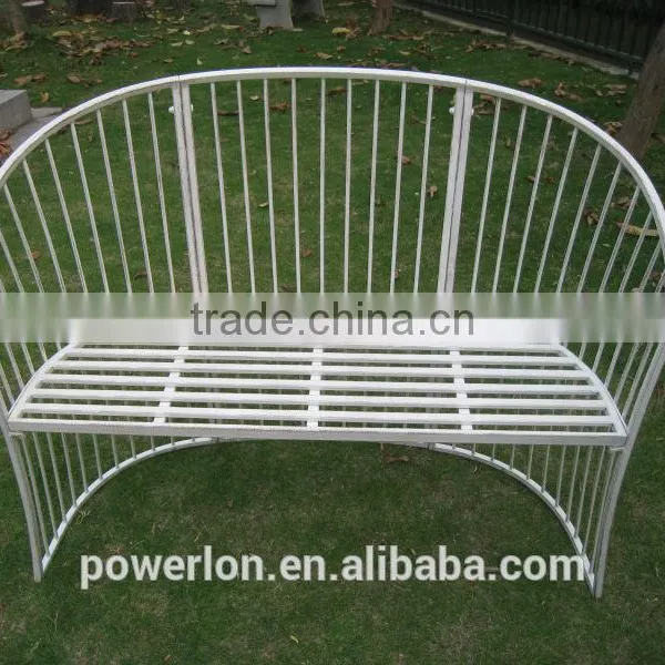 Antique Waterproof Outdoor Wrought Iron Garden Bench photo-2