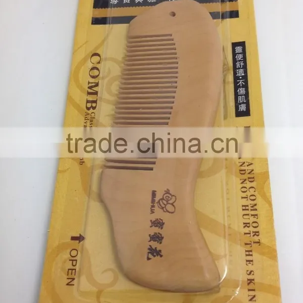 100%Nature Fish Shape Wooden Combs 13.2*4.5 photo-3