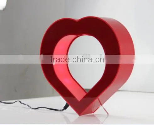 Maglev Rahmen With Heart Shape, Cool Magnetic Suspension Photo Frame With Heart Shape photo-2