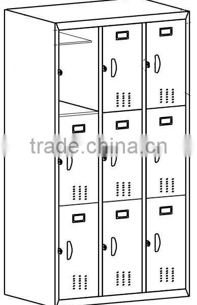 Steel Metal Open Shelf Shoe Cabinets Office File Cabinet Storage Bookcase Rack photo-3