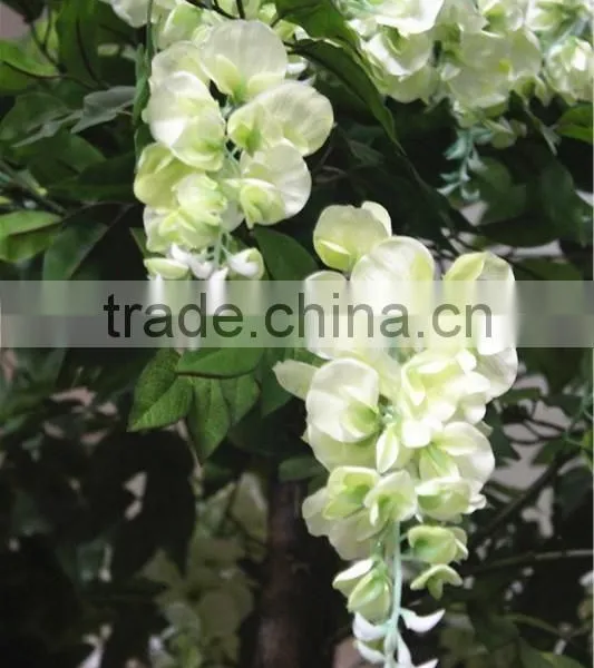 Home Garden Deco 50cm to 400 cm Hight Artificial White Large Chinese Wistaria EDHS1501 1609 photo-5