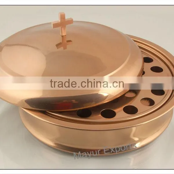 Stainless Steel Communion Tray Set- Copper Finish photo-2