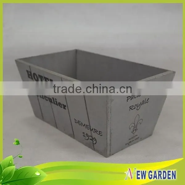 Fashionable Decorative Hand Craft Retangle Basket Wood/Wooden Planter photo-2