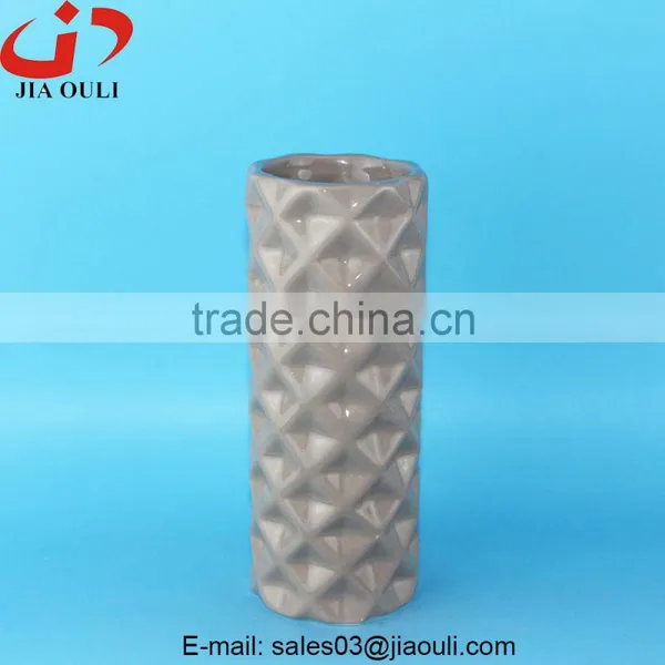 NEW Design Home Decor Grey Ceramic Tall Vase, Chinese Vase photo-2