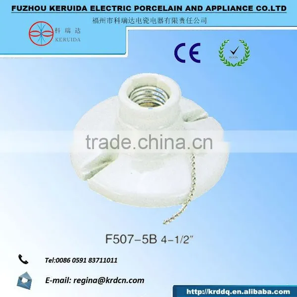 E27 Porcelain Switch and Socket Lampholder photo-6
