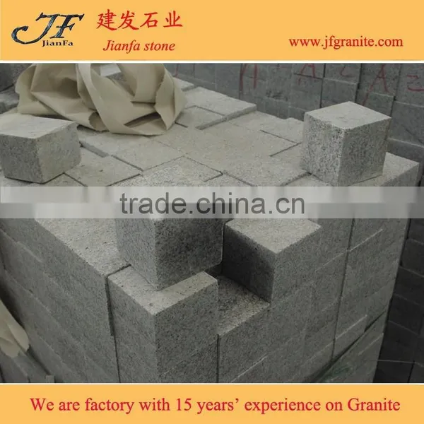 Surface Flamed Edge Cut G603 Grey Granite Paving Cubes photo-3