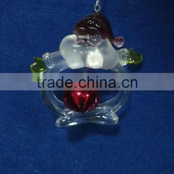 Santa Snwoman With Bells Acrylic Bulk Wholesale Napkin Ring for Sale photo-2