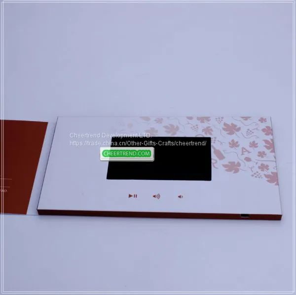 Promotional TFT Screen 4.3 Inch Lcd Video Greeting Card, Video Brochure photo-4