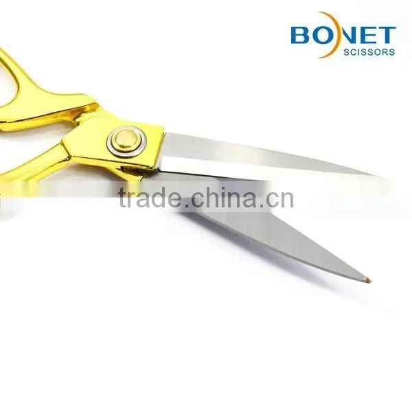 S13002 9-1/2" Custom True and Imitation Gold/pearl Chrome/silver/copper Plated Tailor Fabric Cutting Scissors photo-5