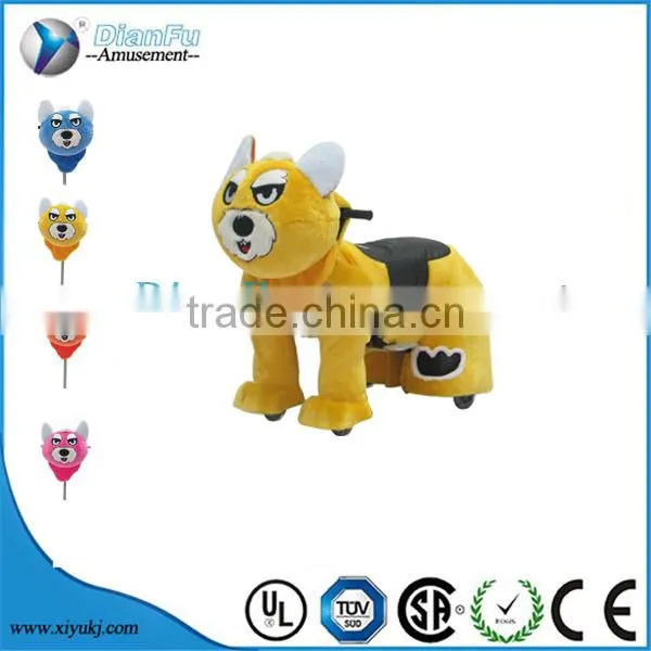 Amusement Park Ride Musical Animated Plush Toy Ride Motorized Animals Battery Operated Ride Animals for Sale photo-5