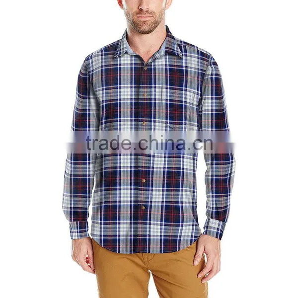 OEM 2016 New Style Latest Design Cotton Flannel Wholesale Plaid Shirts photo-3