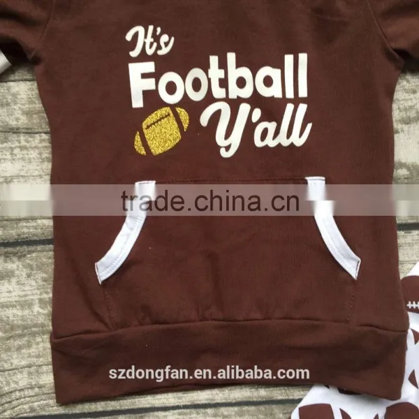 Fooball Kids Clothes Baby Boy Hoodie Outfits 2 Pcs 2016 Winter Clothes For Children photo-3