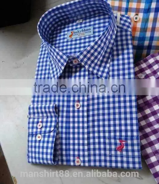 Classic Fashion Design Men's Casual Check Shirt photo-2
