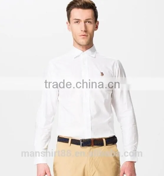 Yarn Dyed Washed Oxford Dress Shirt for Men photo-3