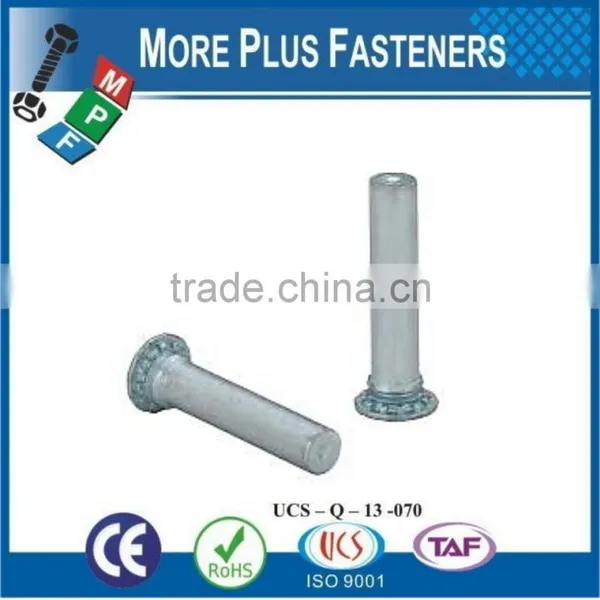 Made in Taiwan Flush Mounted Head Unthreaded Stainless Steel Self Clinching Pin photo-2