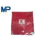 Nonwoven Fabric Traveling Durable Washable Red Custom Printed Shopping Bags