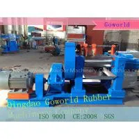 Two Rollers Open Rubber Mixer / Open Rubber Mixing Mill Machine in Qingdao Goworld