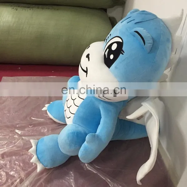 HI EN71 Standard Wholesale Customized Blue Giant Dinosaur Plush Toys photo-3