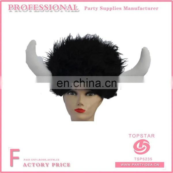 Green Withes Weared a Black Hat Shaped Halloween Plush Fabric Hat for Children photo-3