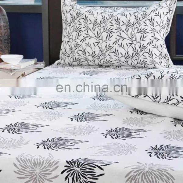 India Bed-linen Direct,black and White Damask Bedding,fitted Bed Sheets US/UK BASED photo-3