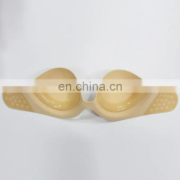 ES6641 China Wholesaler One -piece Sexy Adhesive Push up Invisible Bra for Girls photo-3