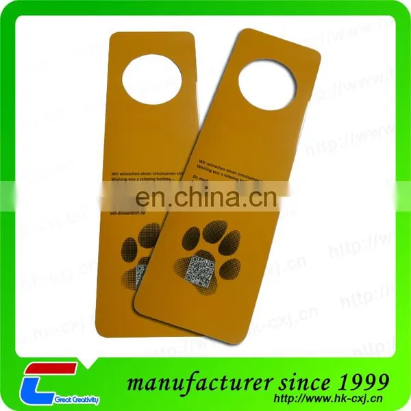 Factory Price no Disturb Door Hang Tag,irregular Size Hotel Door Hang Tag photo-2